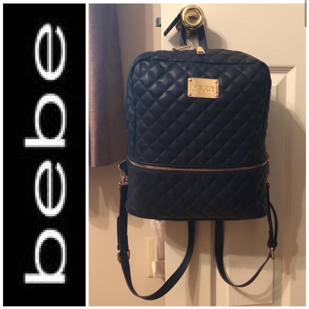 bebe “Danielle” Backpack (Navy) - Picture 1 of 9